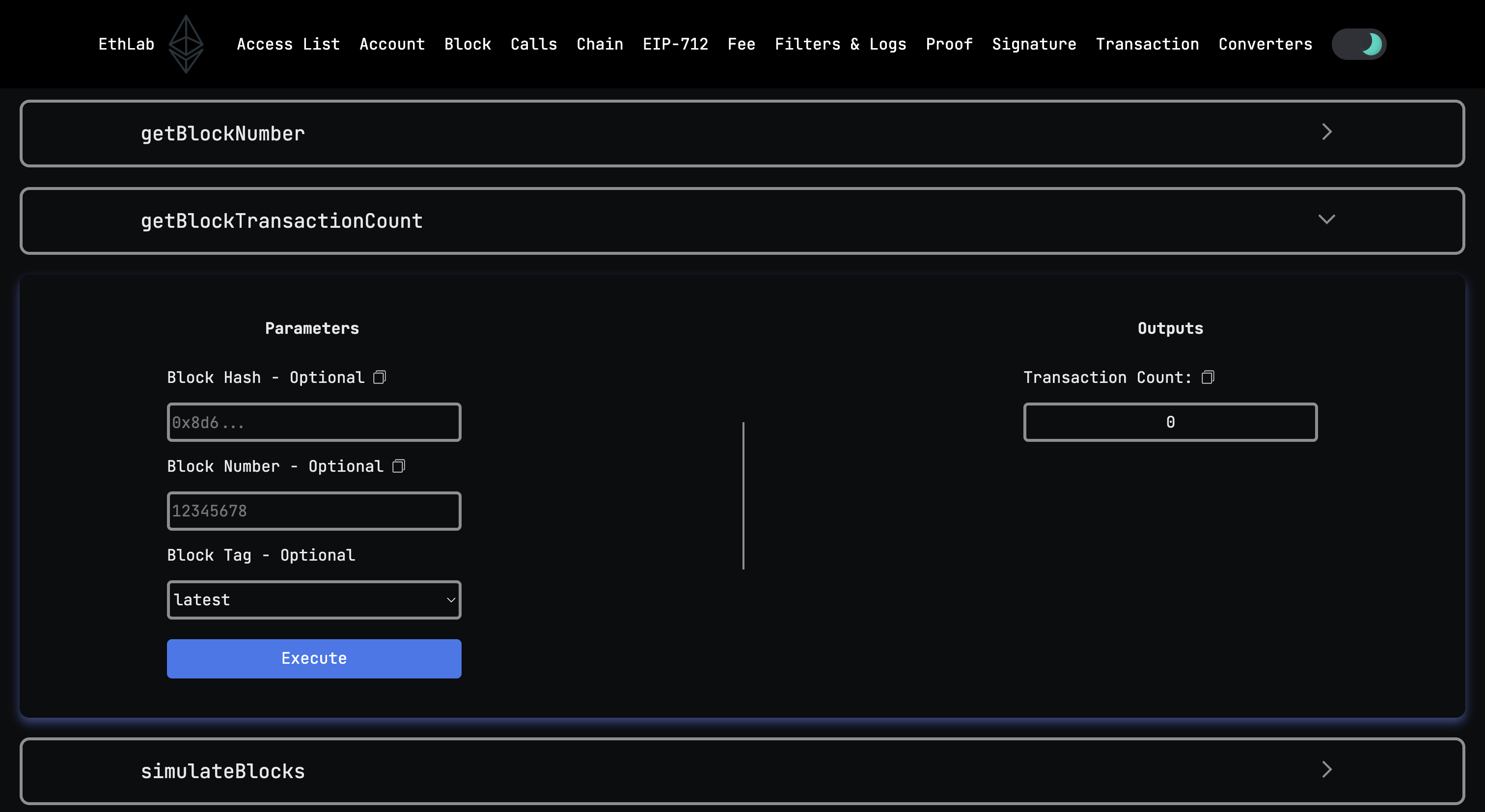 EthLab — Ethereum Blockchain Tool gallery image