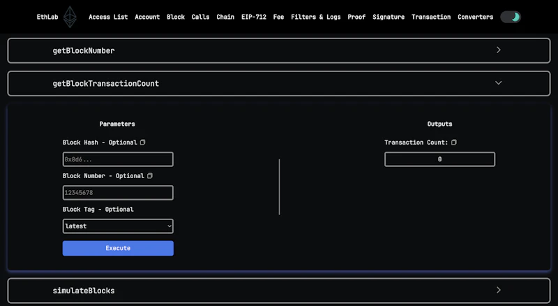 EthLab screenshot 3