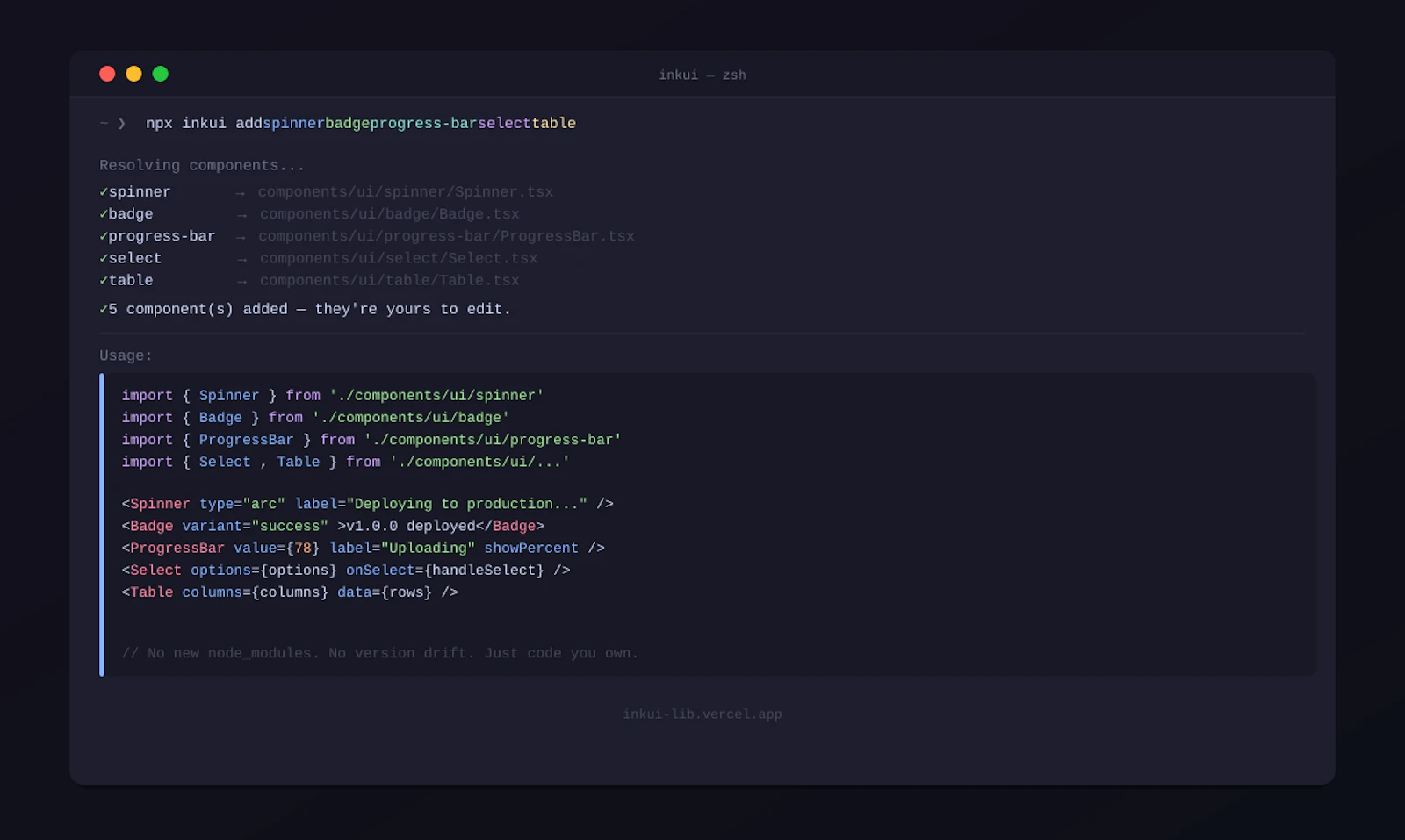 InkUI screenshot 3