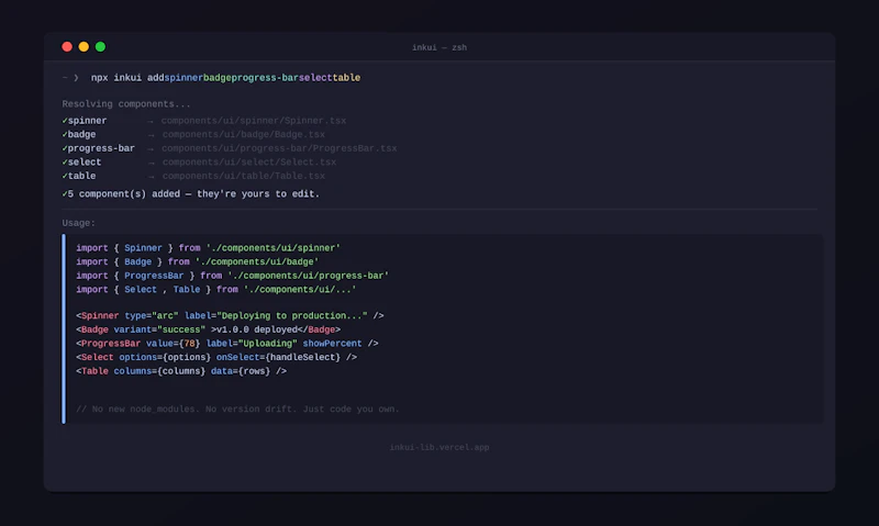InkUI screenshot 3