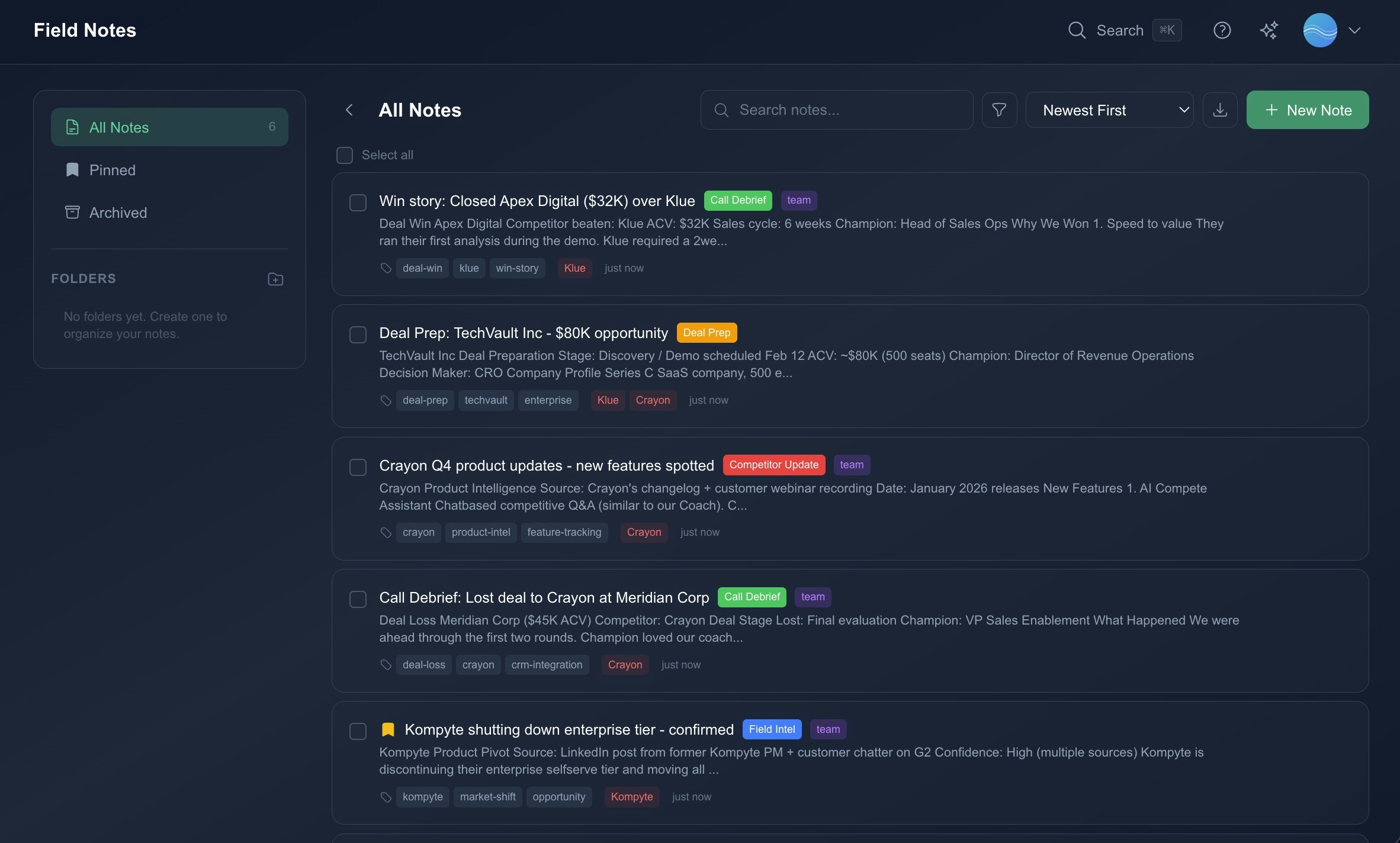 Rival Radar - Screenshot 5 showing product features and functionality