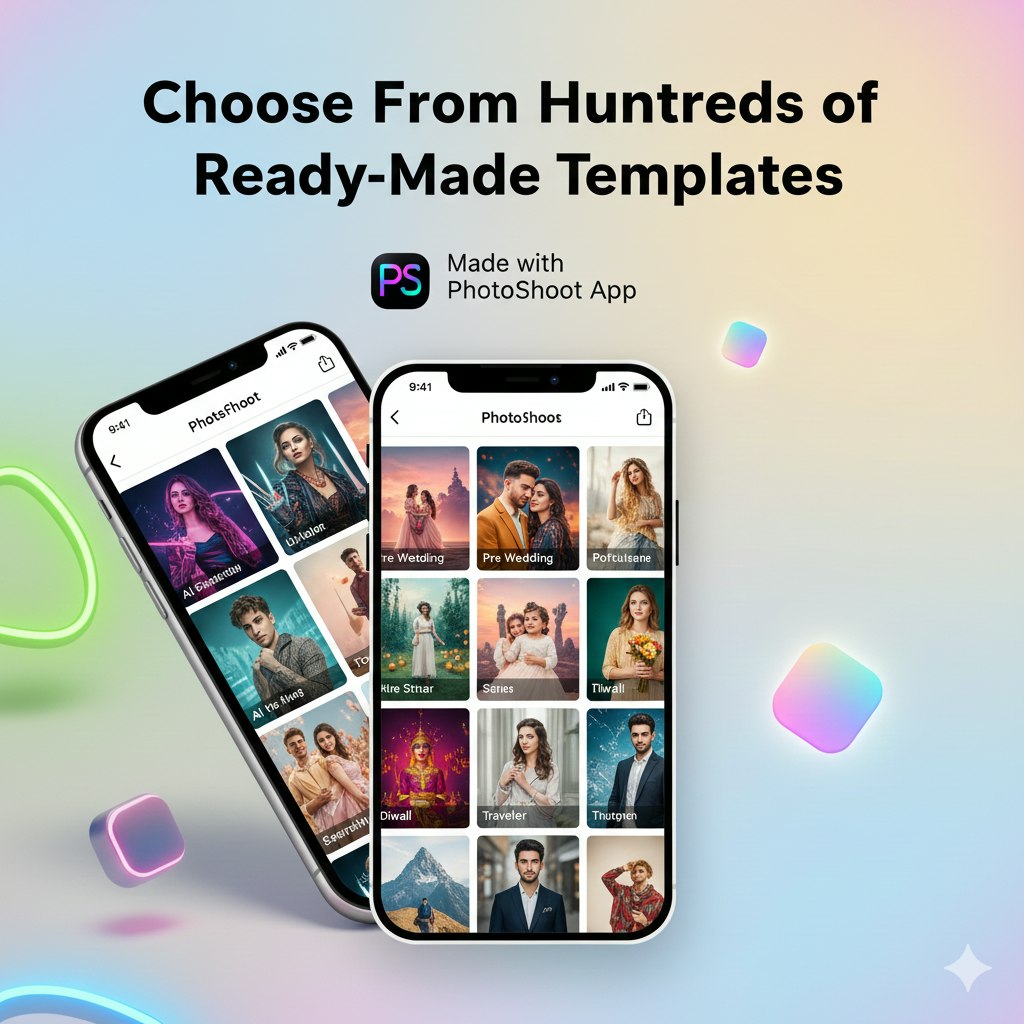 AI Photoshoot– Studio-Style AI Portraits - Main product screenshot demonstrating key features and user interface