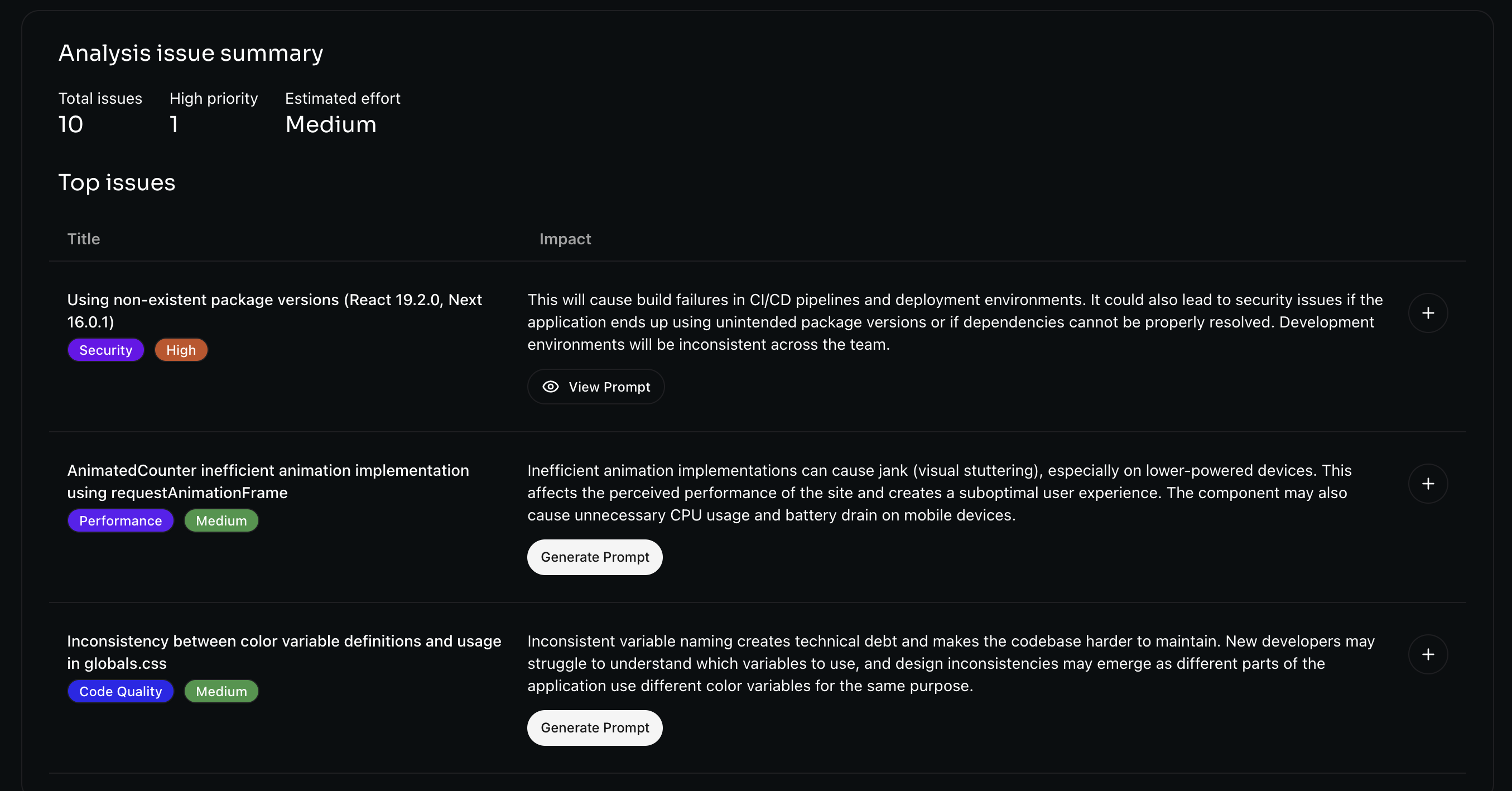 fixAIcode - Screenshot 4 showing product features and functionality