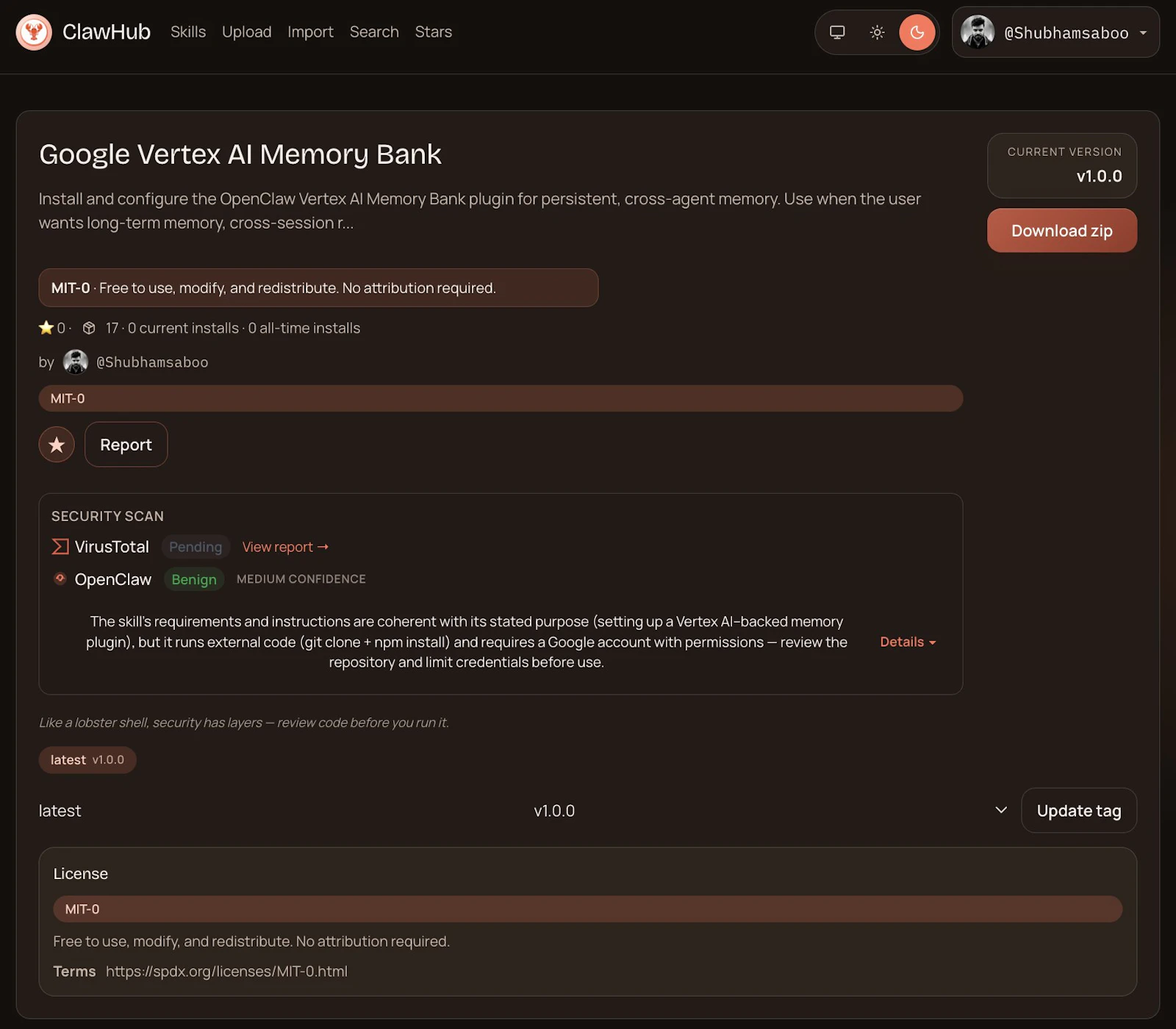 ClawHub screenshot 4