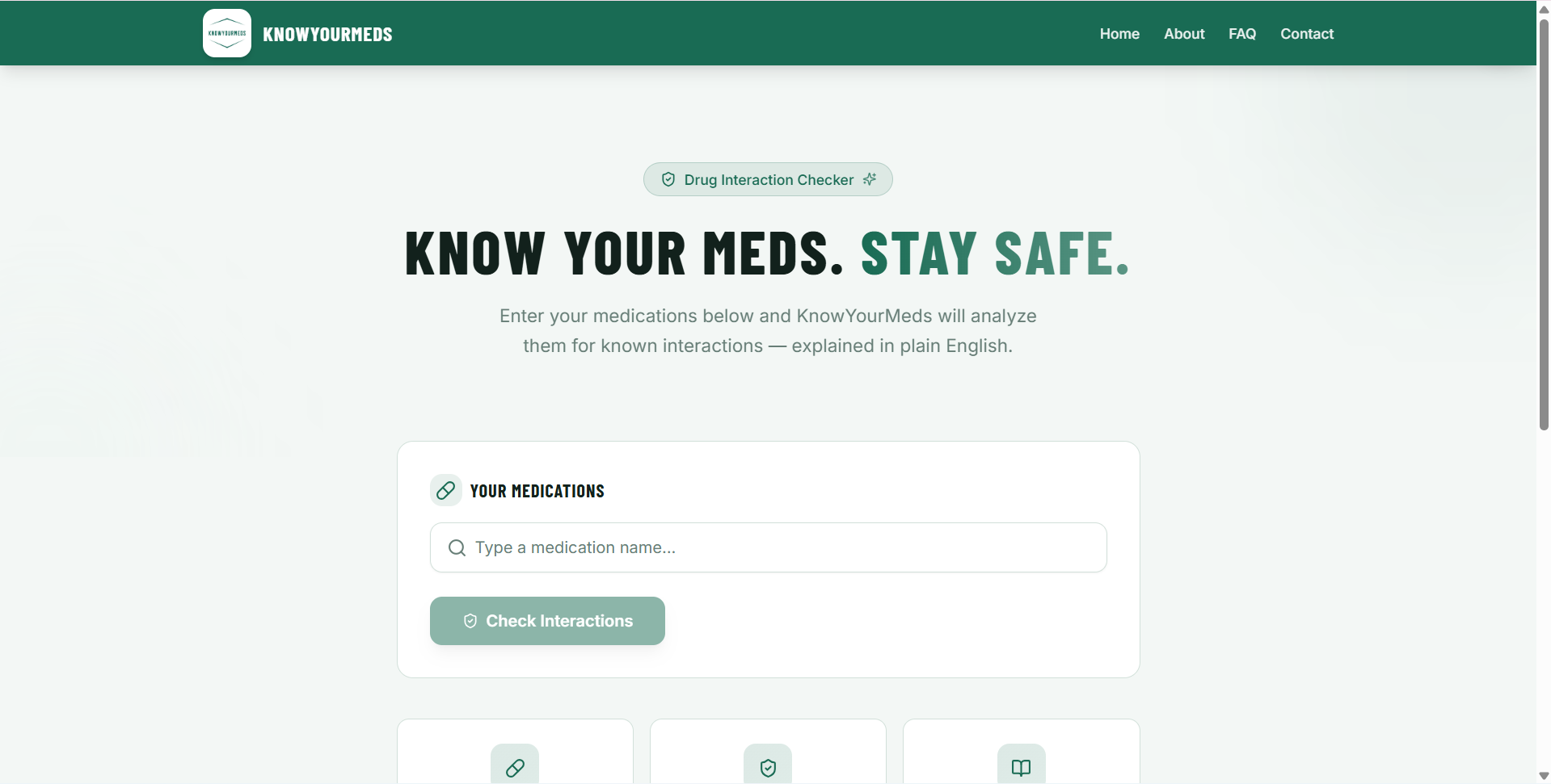 KnowYourMeds - Screenshot 2 showing product features and functionality