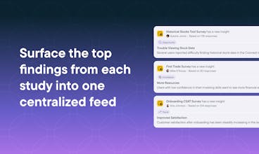 Sprig AI Product Insights Feed&rsquo;s intuitive interface for effortless stay informed