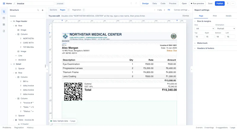 Open Reports screenshot 3