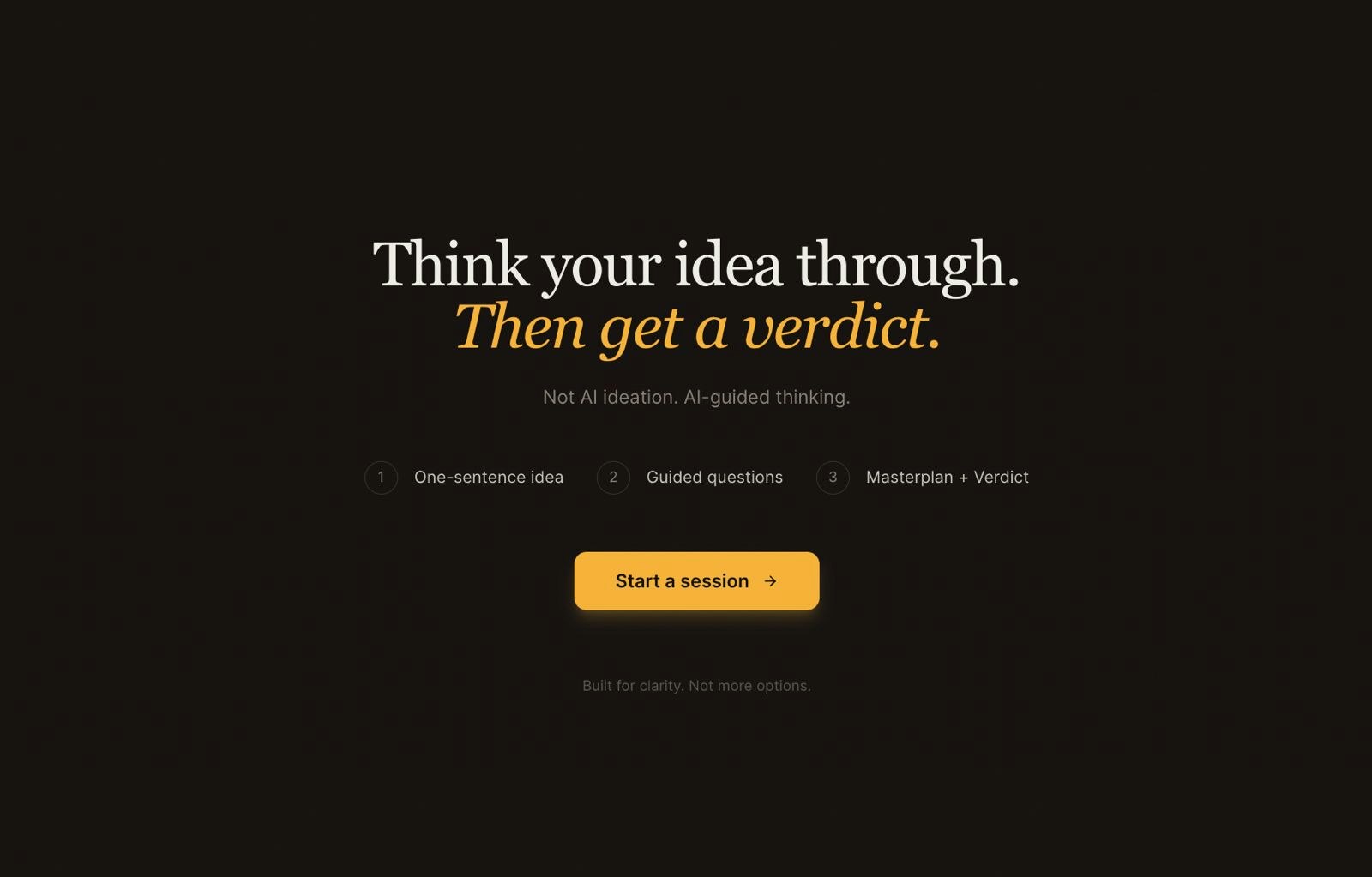 Thinking Partner to Validate Ideas - Product Hunt launch logo and brand identity