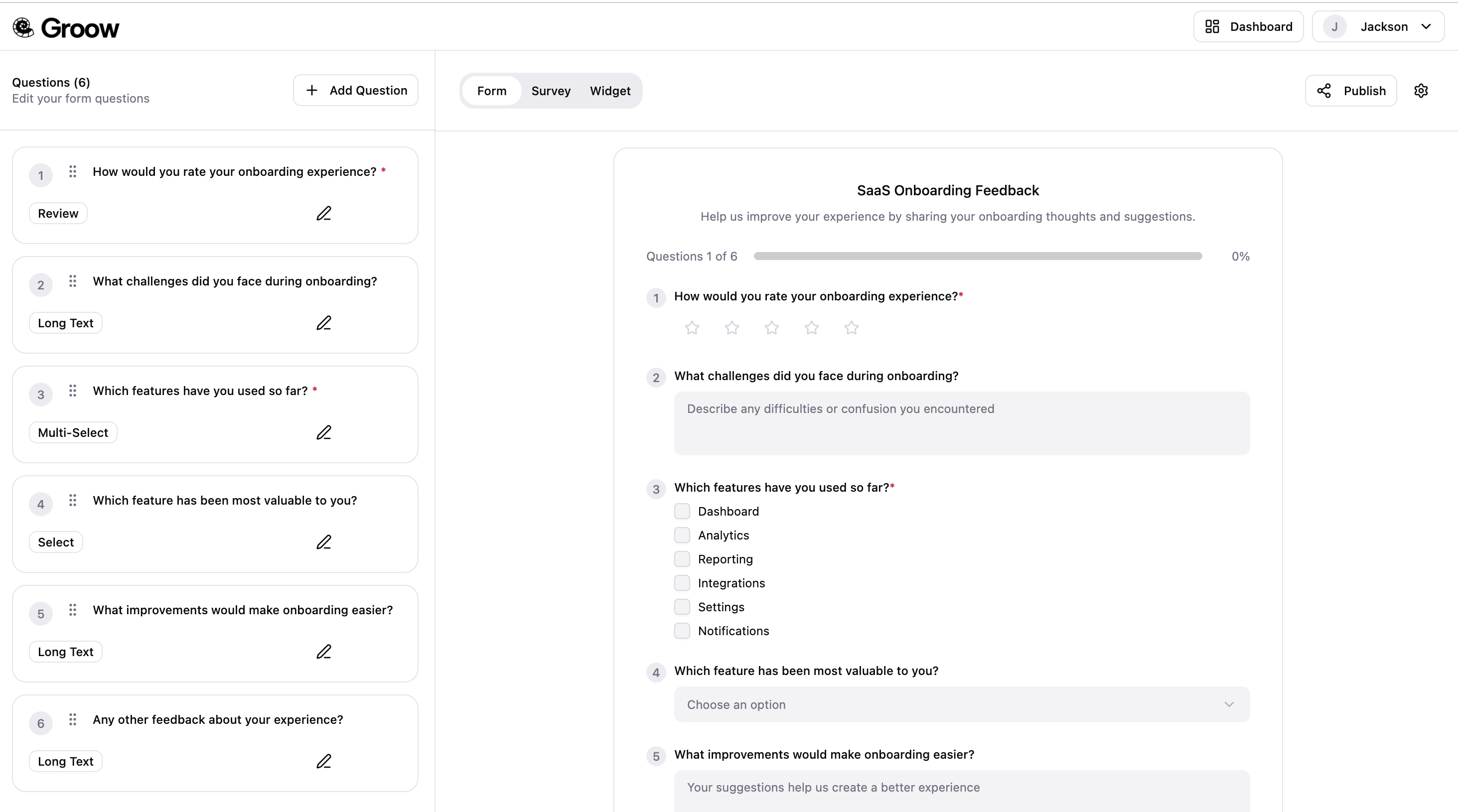 Groow - Collect user feedback in seconds gallery image