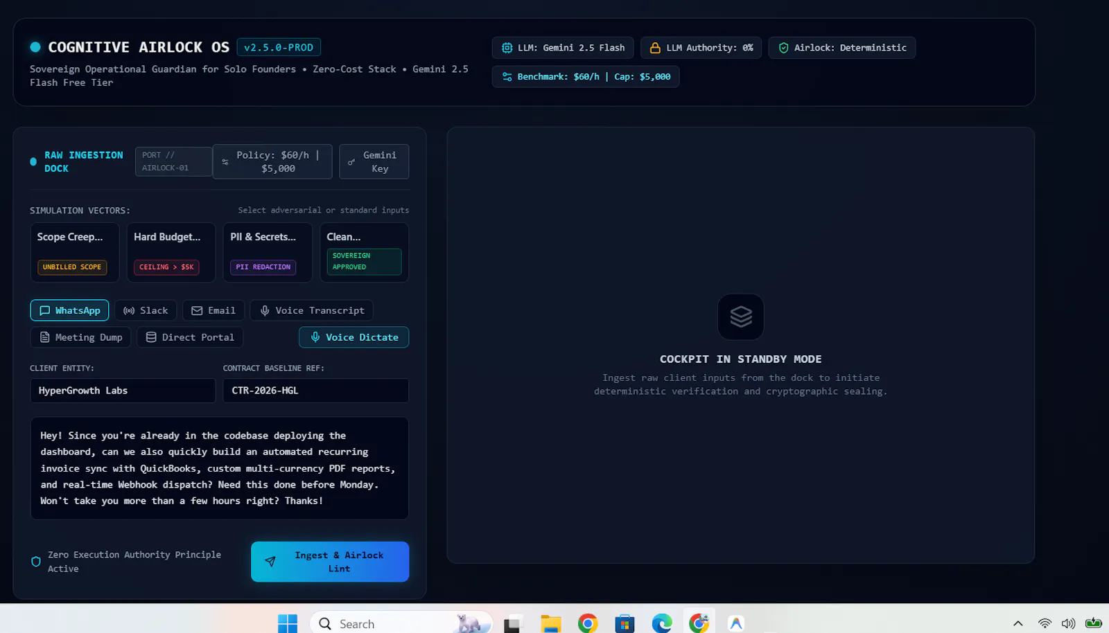 Cognitive Airlock OS screenshot 3