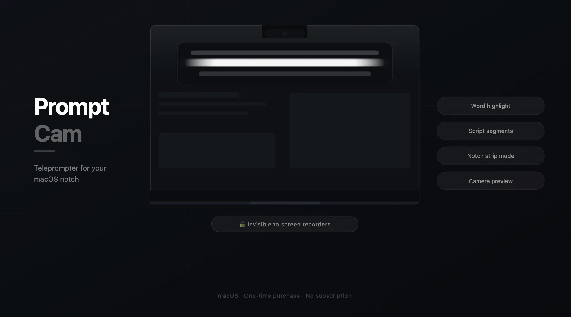 PromptCam - MacOS secret teleprompter gallery image