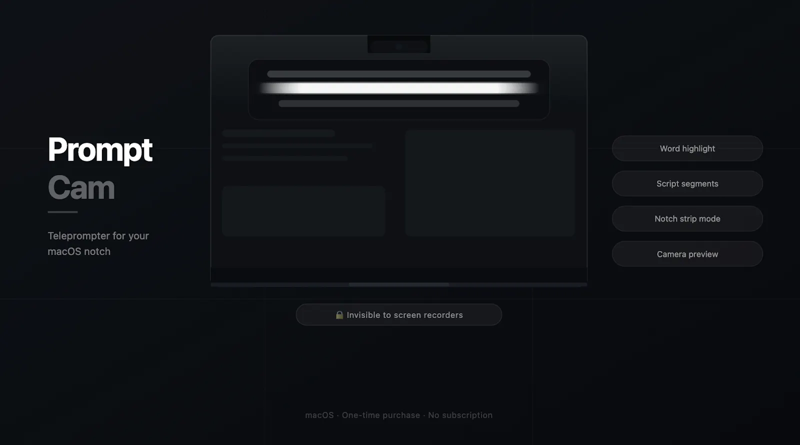 PromptCam - MacOS secret teleprompter screenshot 4