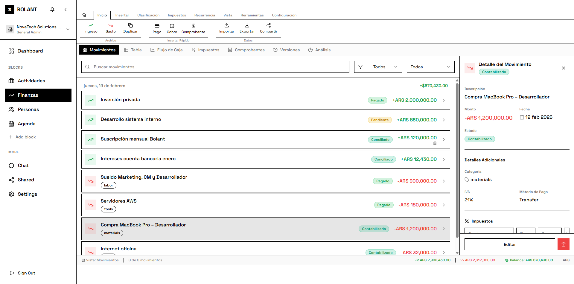 Bolant - Screenshot 3 showing product features and functionality