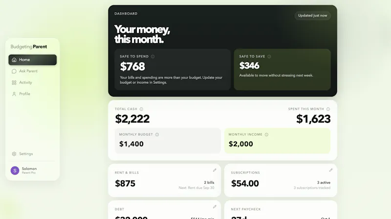 Budgeting Parent screenshot 1
