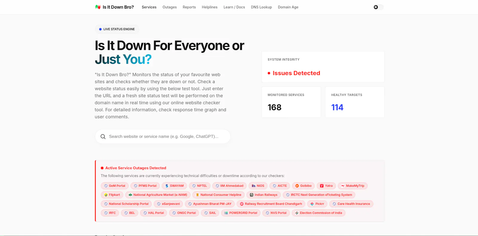 Is It Down Bro? screenshot 2