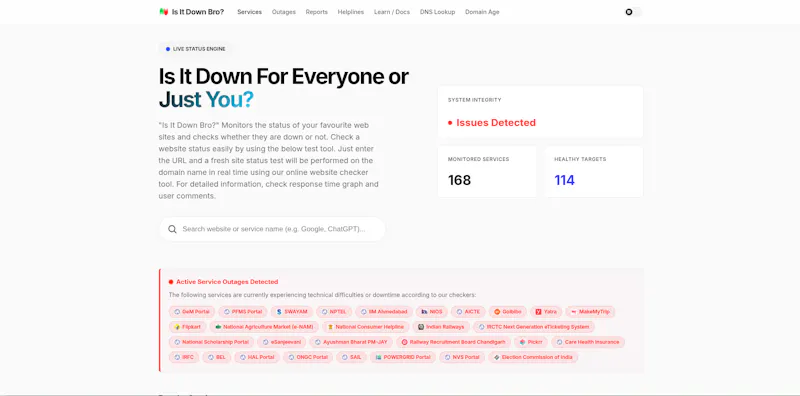 Is It Down Bro? screenshot 2