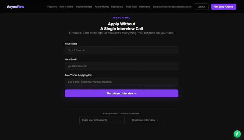 AsyncFlow — Zero Meetings. Forever. screenshot 4