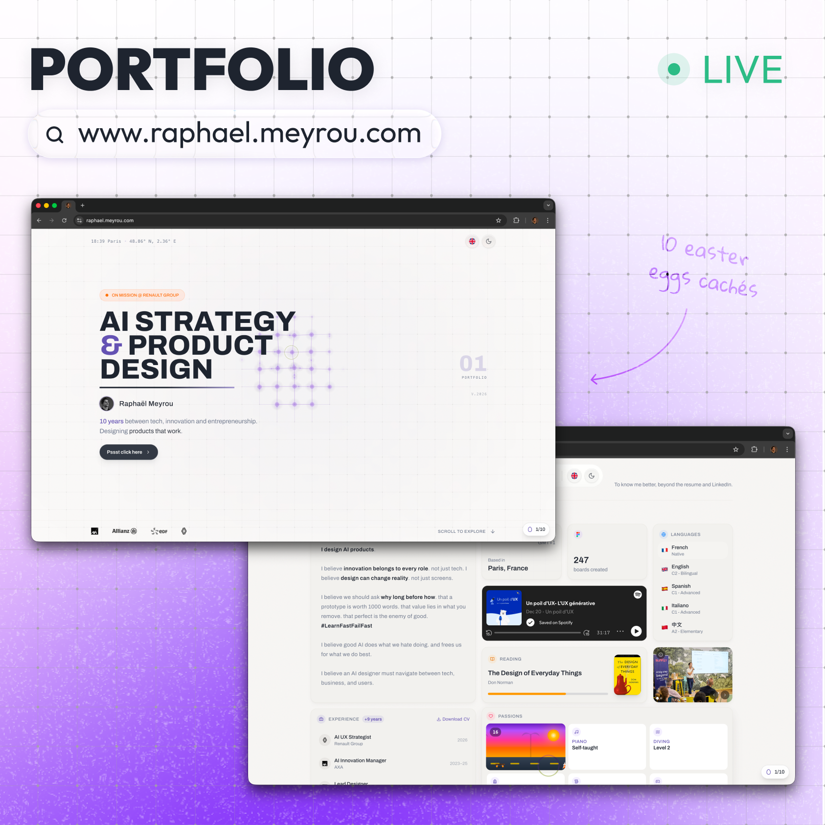 Raphaël Meyrou Portfolio – AI Strategy - Main product screenshot demonstrating key features and user interface