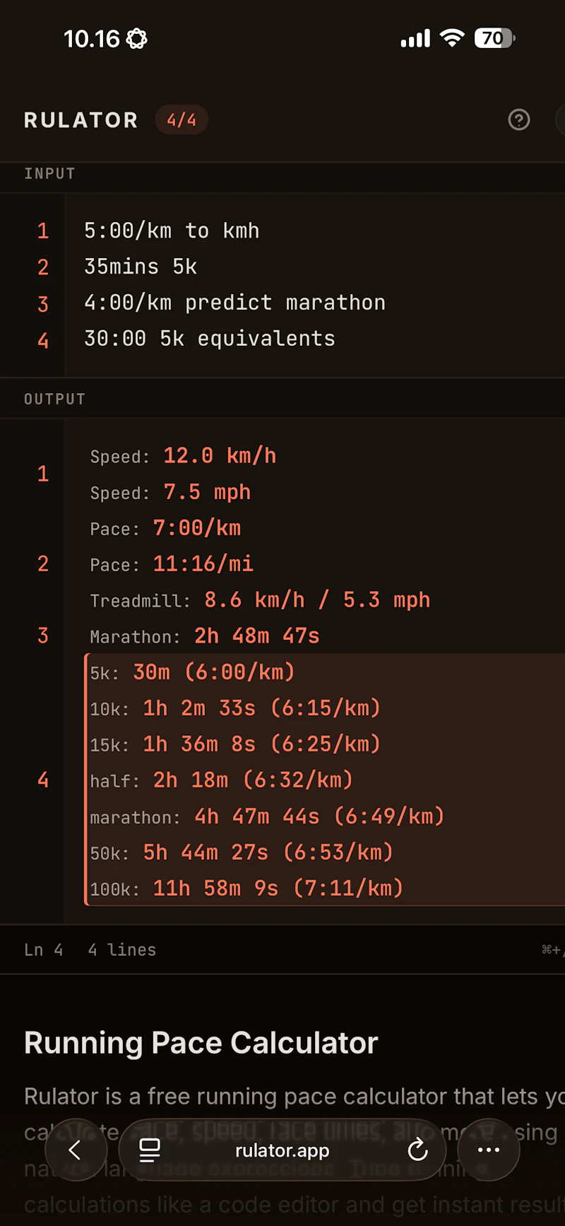 Rulator screenshot 1
