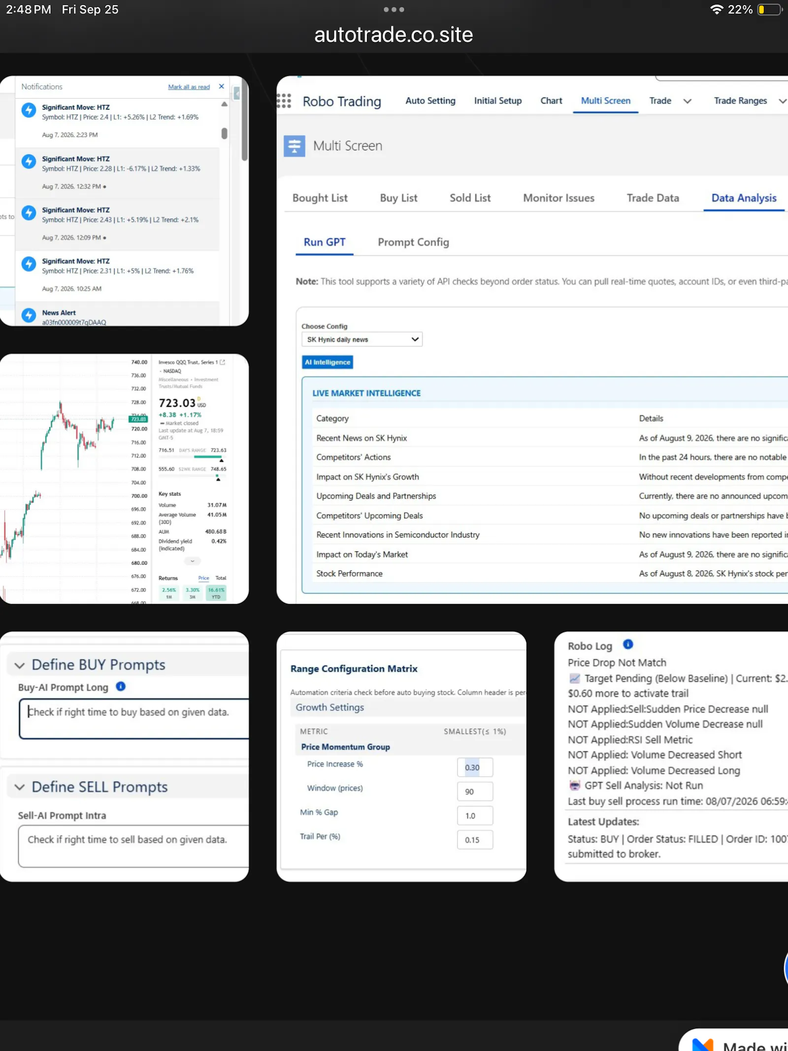 Robo Stock Trading, Price Alerts, News screenshot 6
