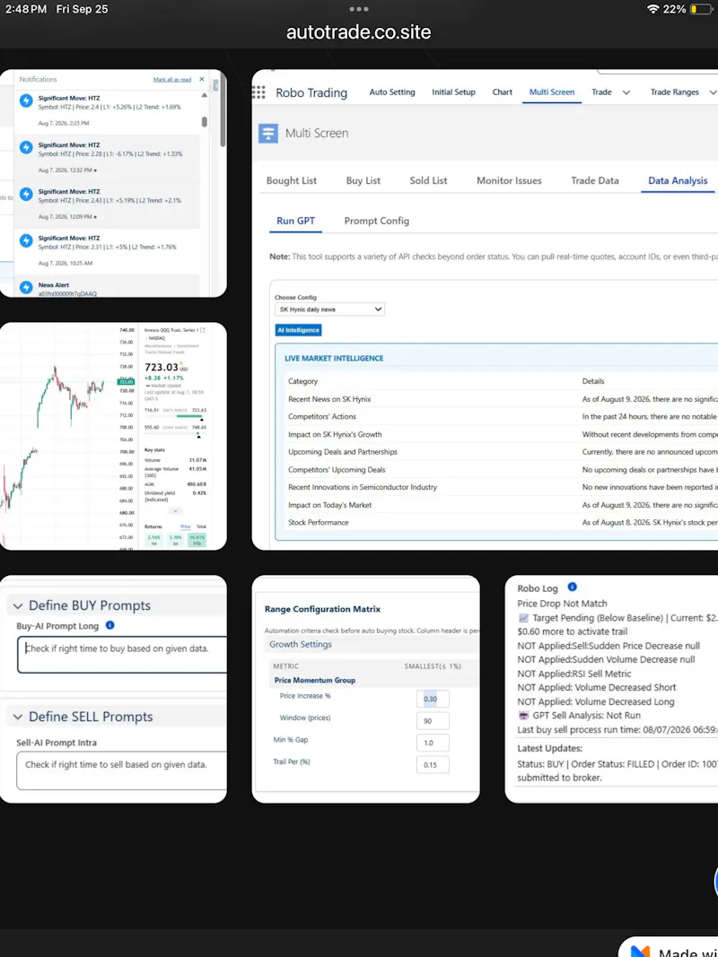 Robo Stock Trading, Price Alerts, News screenshot 6