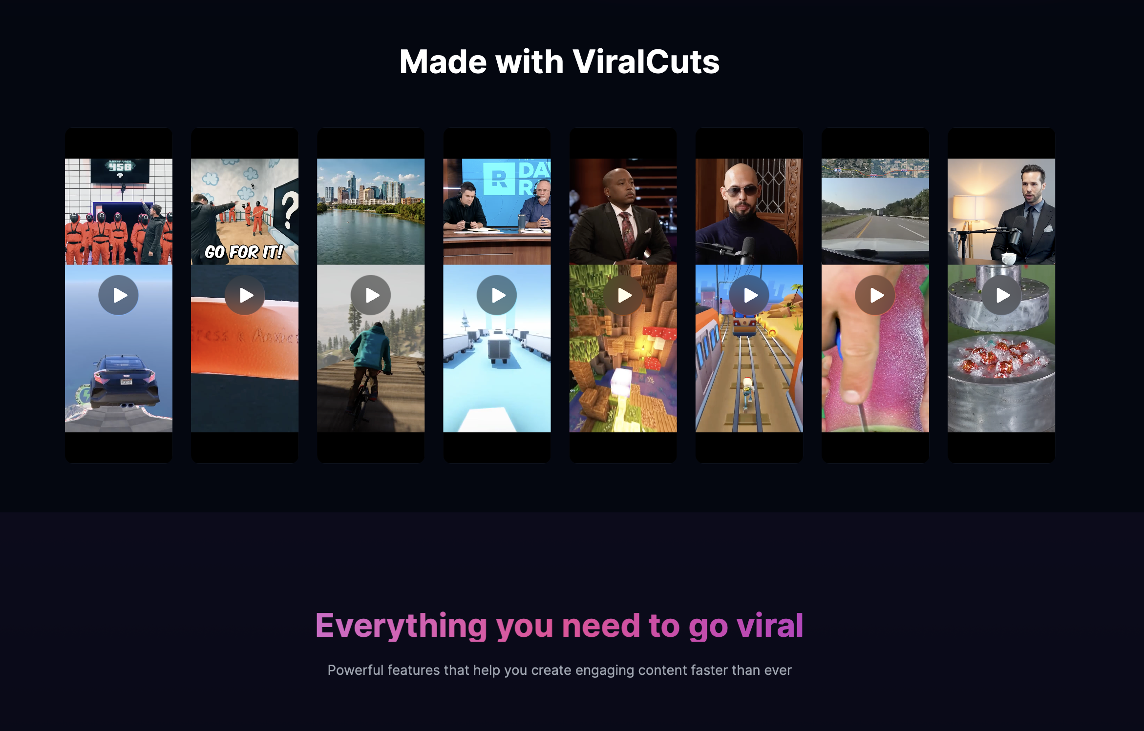 ViralCuts - Turn YouTube videos into viral TikTok clips in seconds. media 1