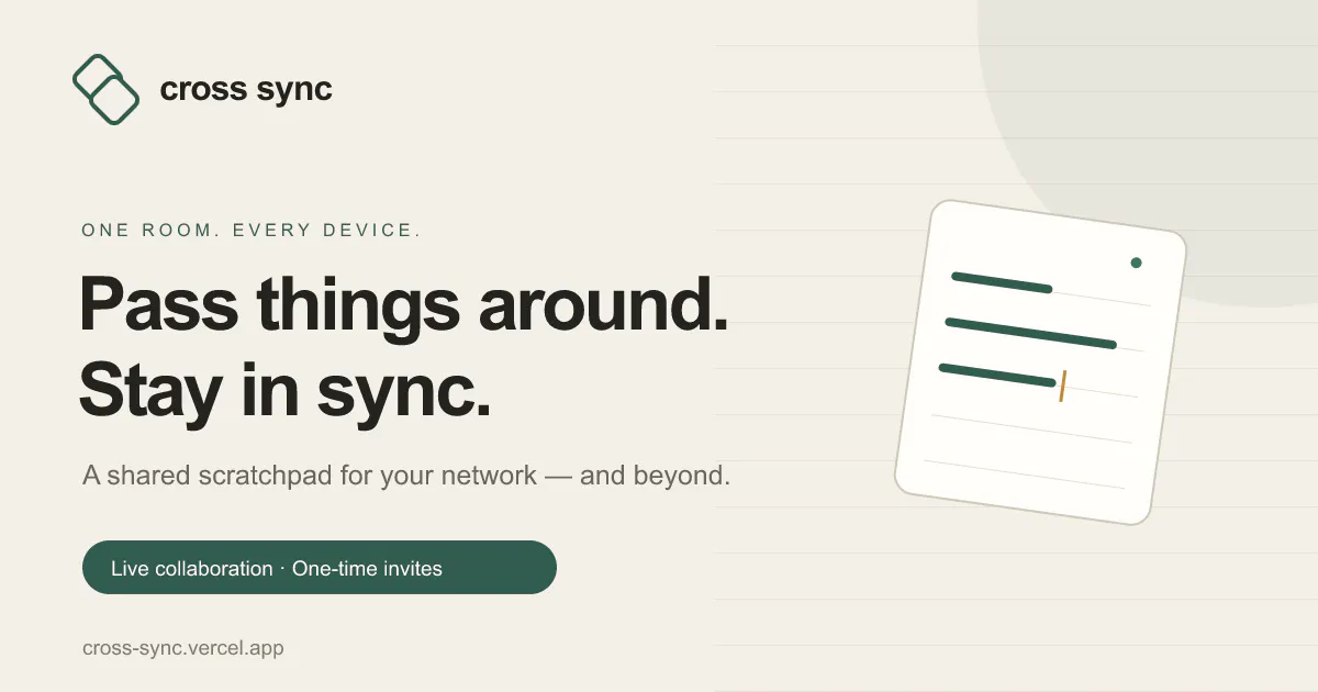 Cross Sync gallery image