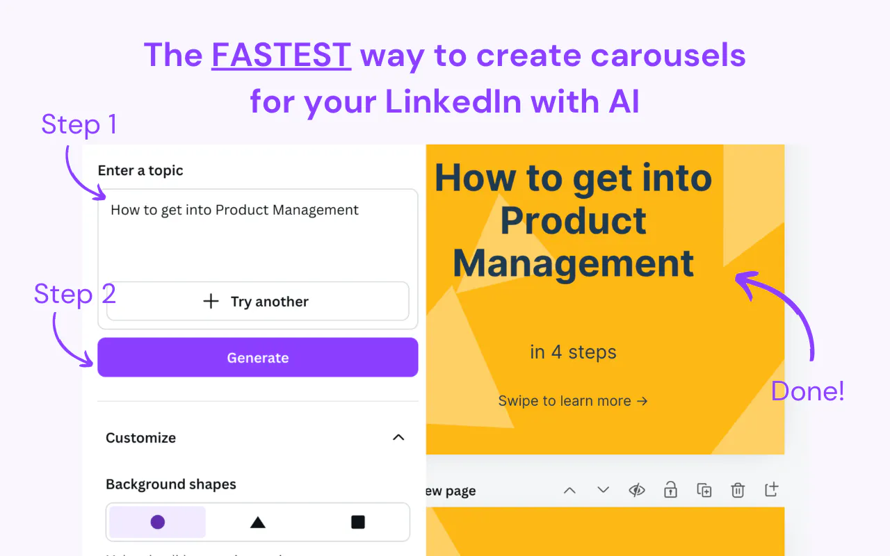 Create Carousel Carousel Studio: Fastest way to create social media carousels In Canva ...