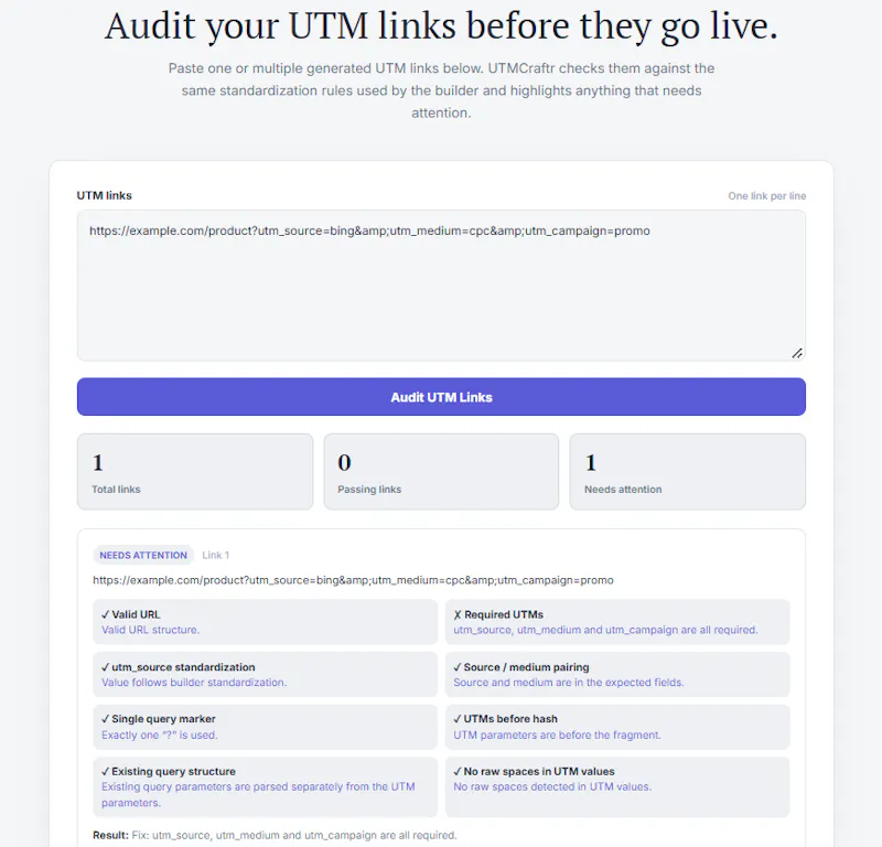 Free Campaign URL Generator screenshot 4