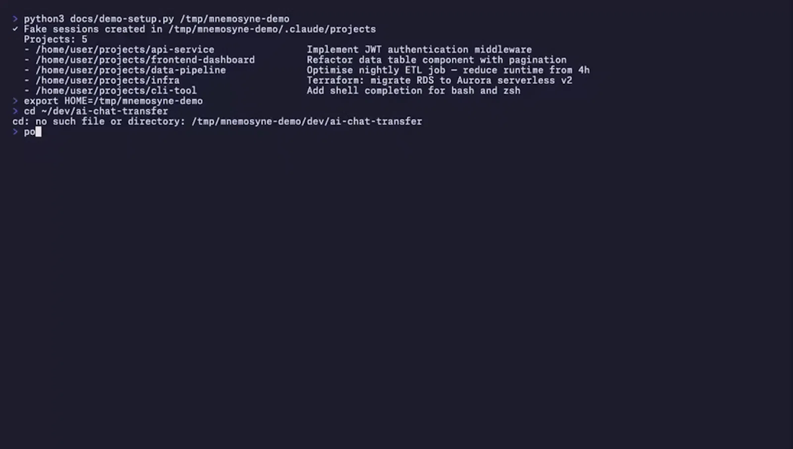 Mnemosyne screenshot 1 (video preview)
