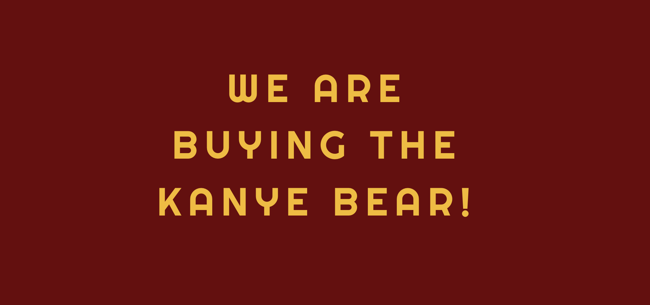 Kanye Bear DAO gallery image