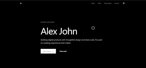 Personal Portfolio Website Template gallery image