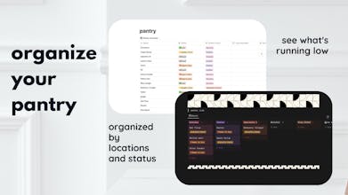 menu planner notion template gallery image