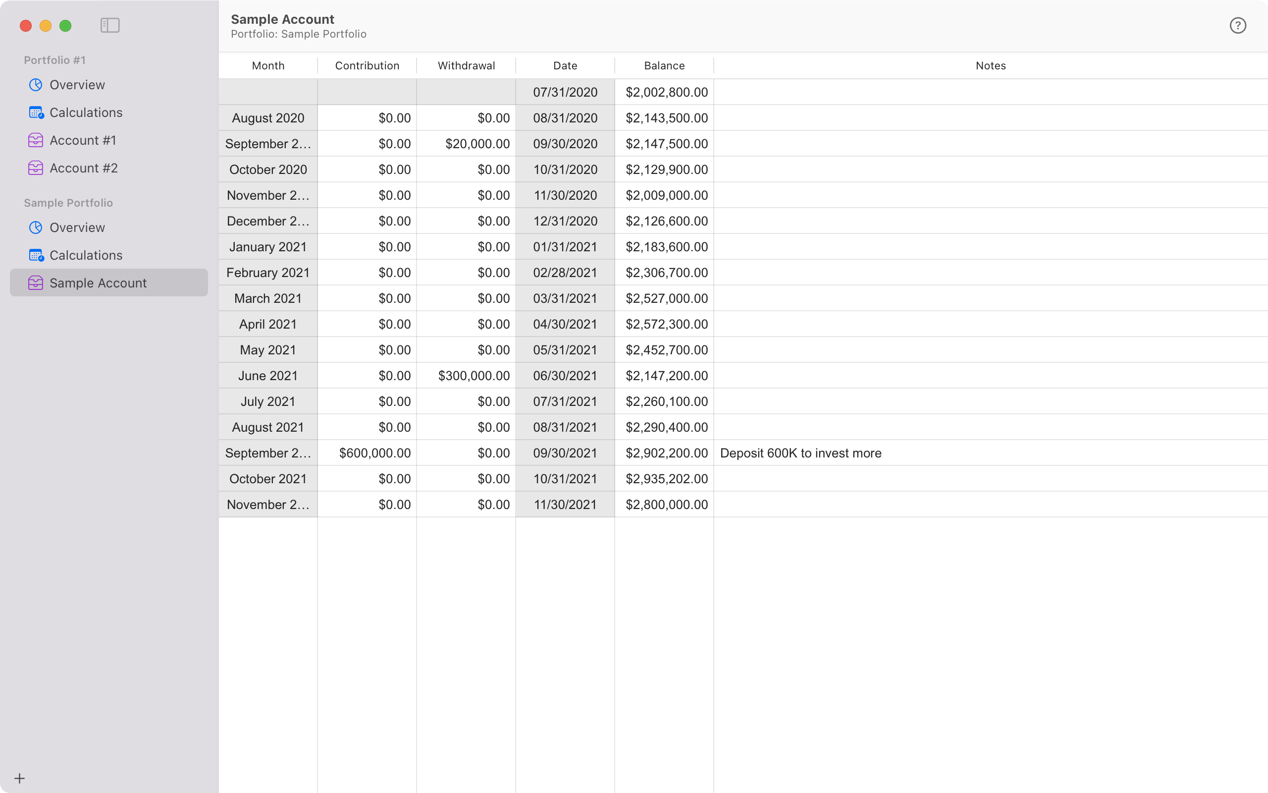 Portfolio Returns gallery image