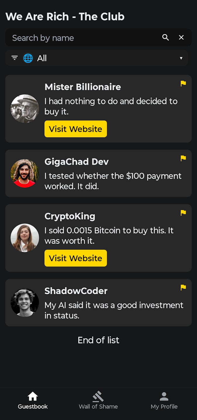 We Are Rich - Main product screenshot demonstrating key features and user interface