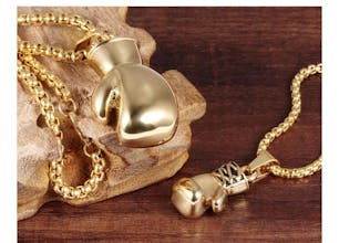 Stainless steel necklace in Fates stone gallery image