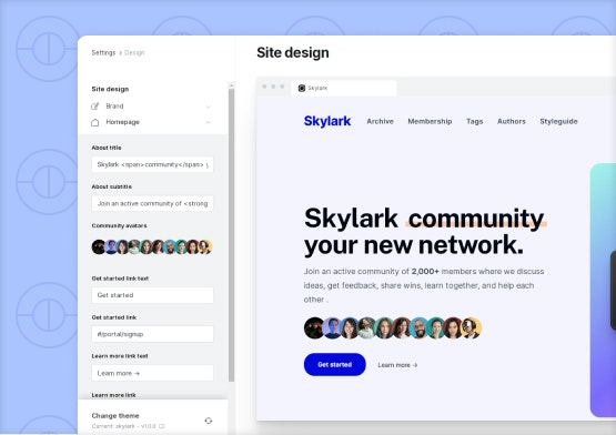 Mídia 2 de Ghost Blog Theme - Skylark