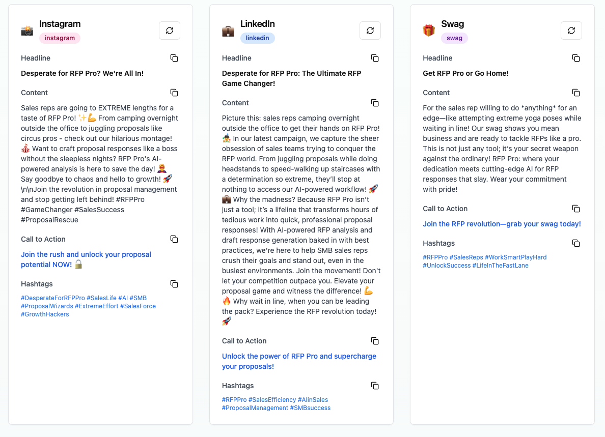 Média Gloryhack - De la conversation aux campagnes primées en quelques minutes. 8