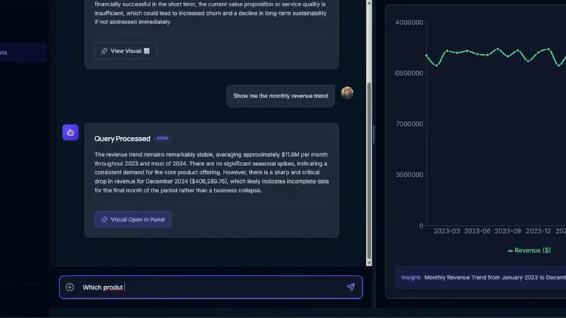 AskData AI screenshot 1 (video preview)