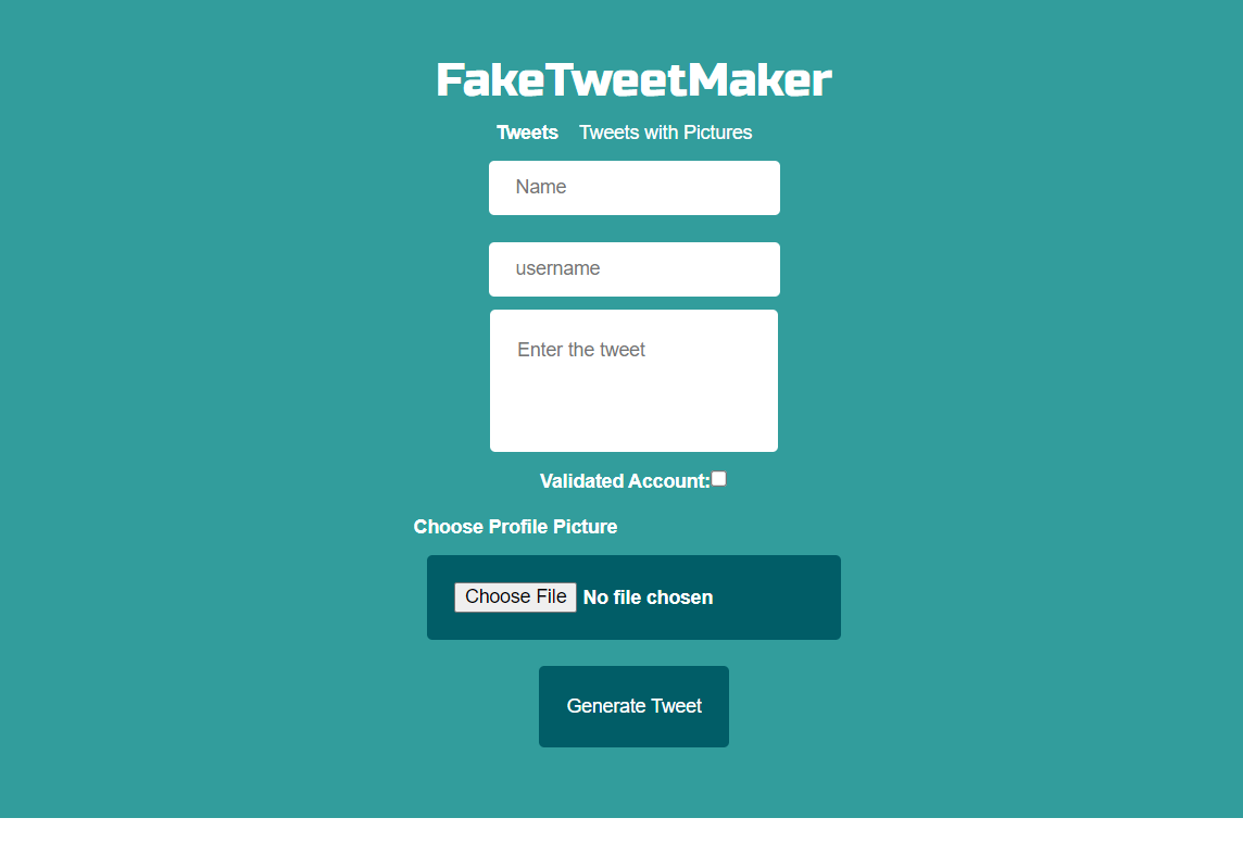 FakeTweetMaker gallery image