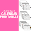 The Order Expert's Calendar Printables