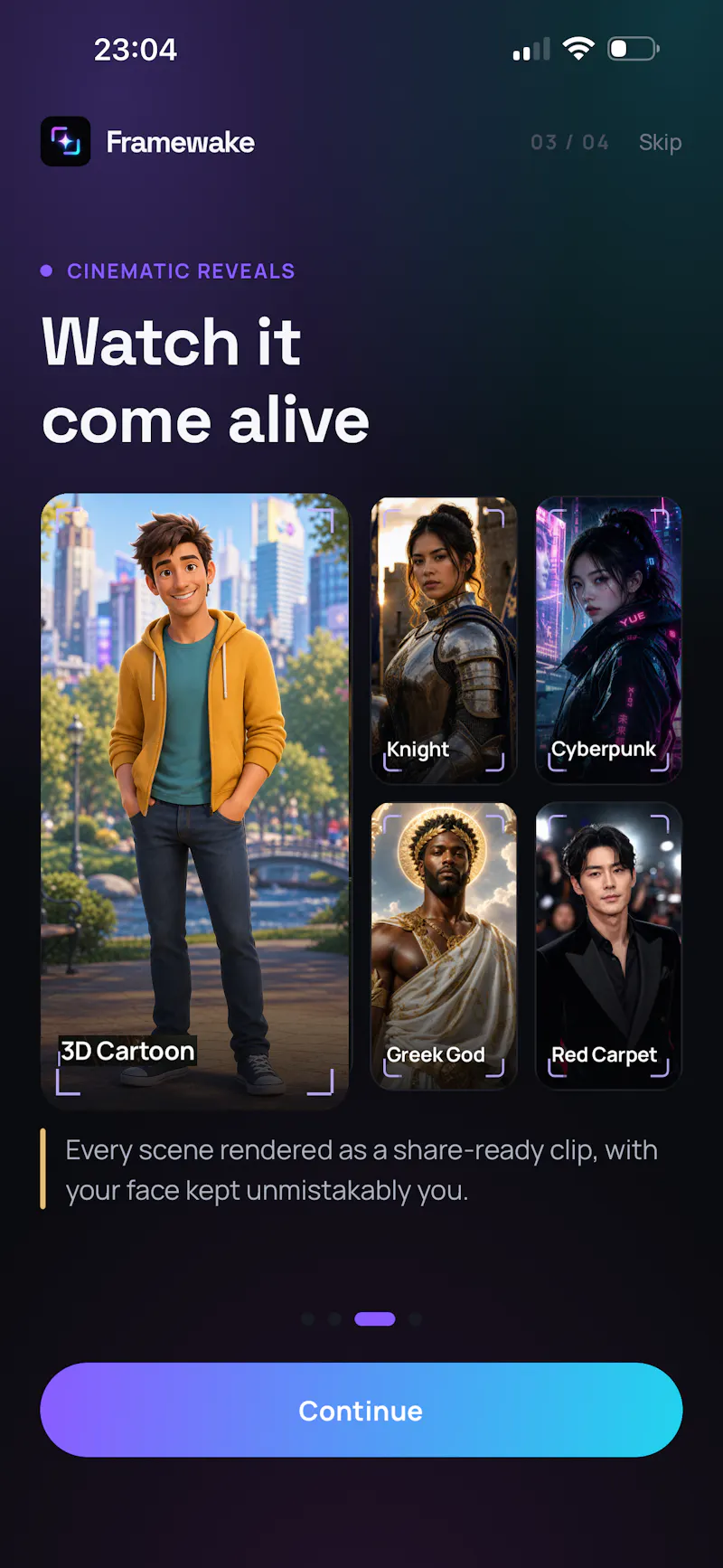 Framewake: AI Character Portraits screenshot 10