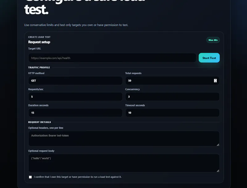 Instant Load Test screenshot 3