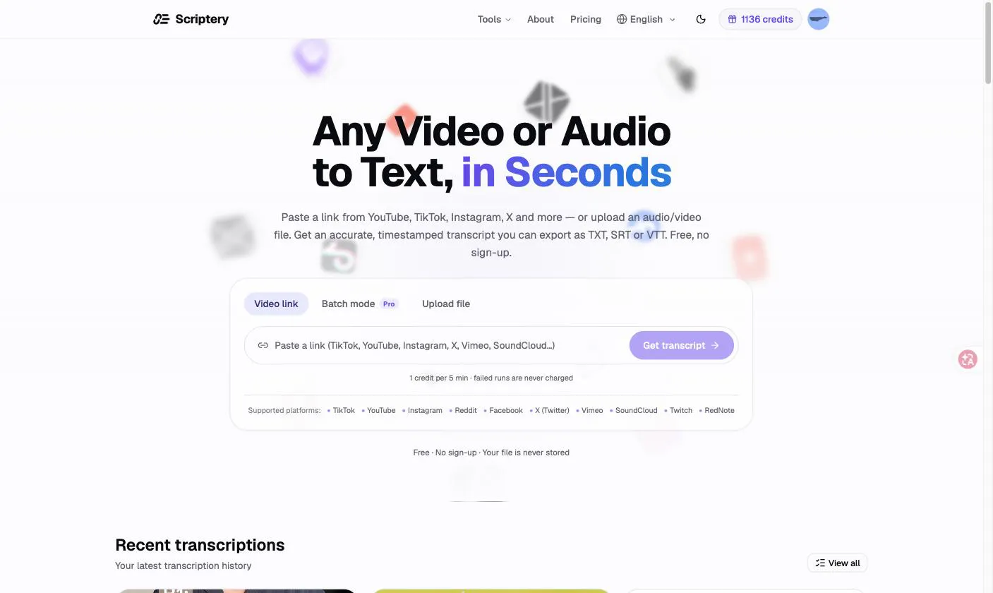 Scriptery screenshot