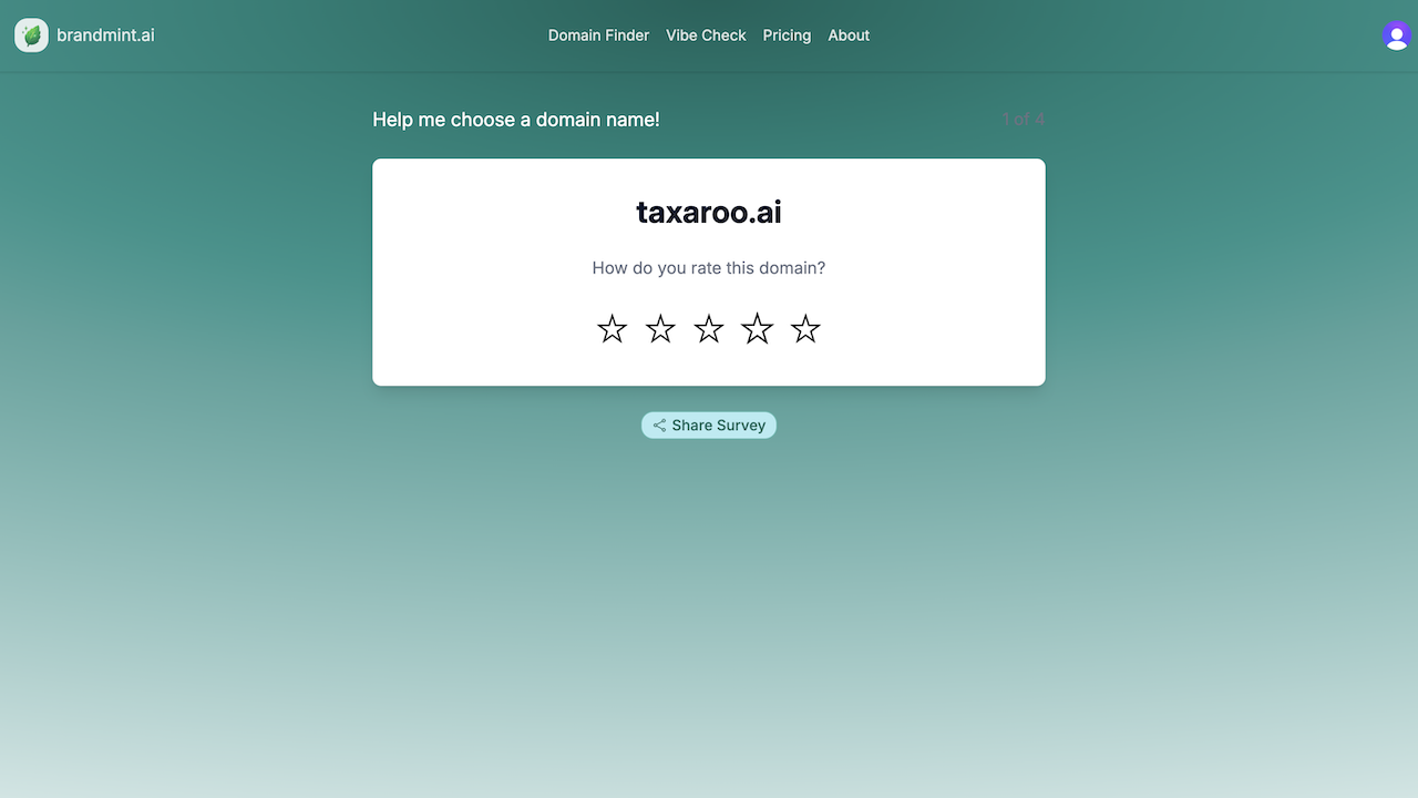 Domain Finder by brandmint.ai media 4