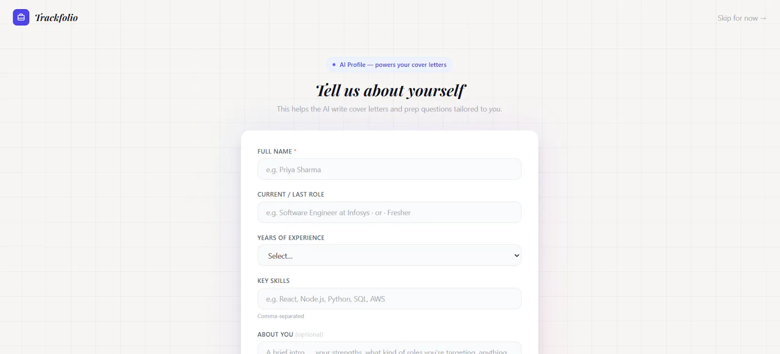 Trackfolio screenshot 4