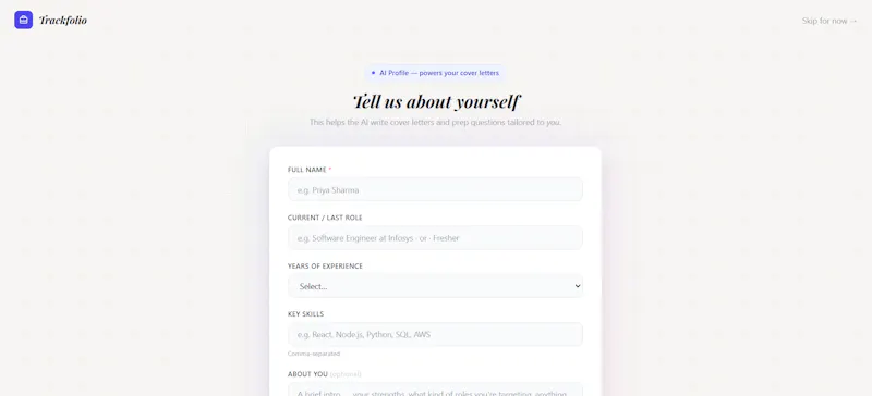 Trackfolio screenshot 4