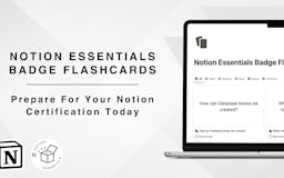 Notion Essentials Badge Flashcards media 1