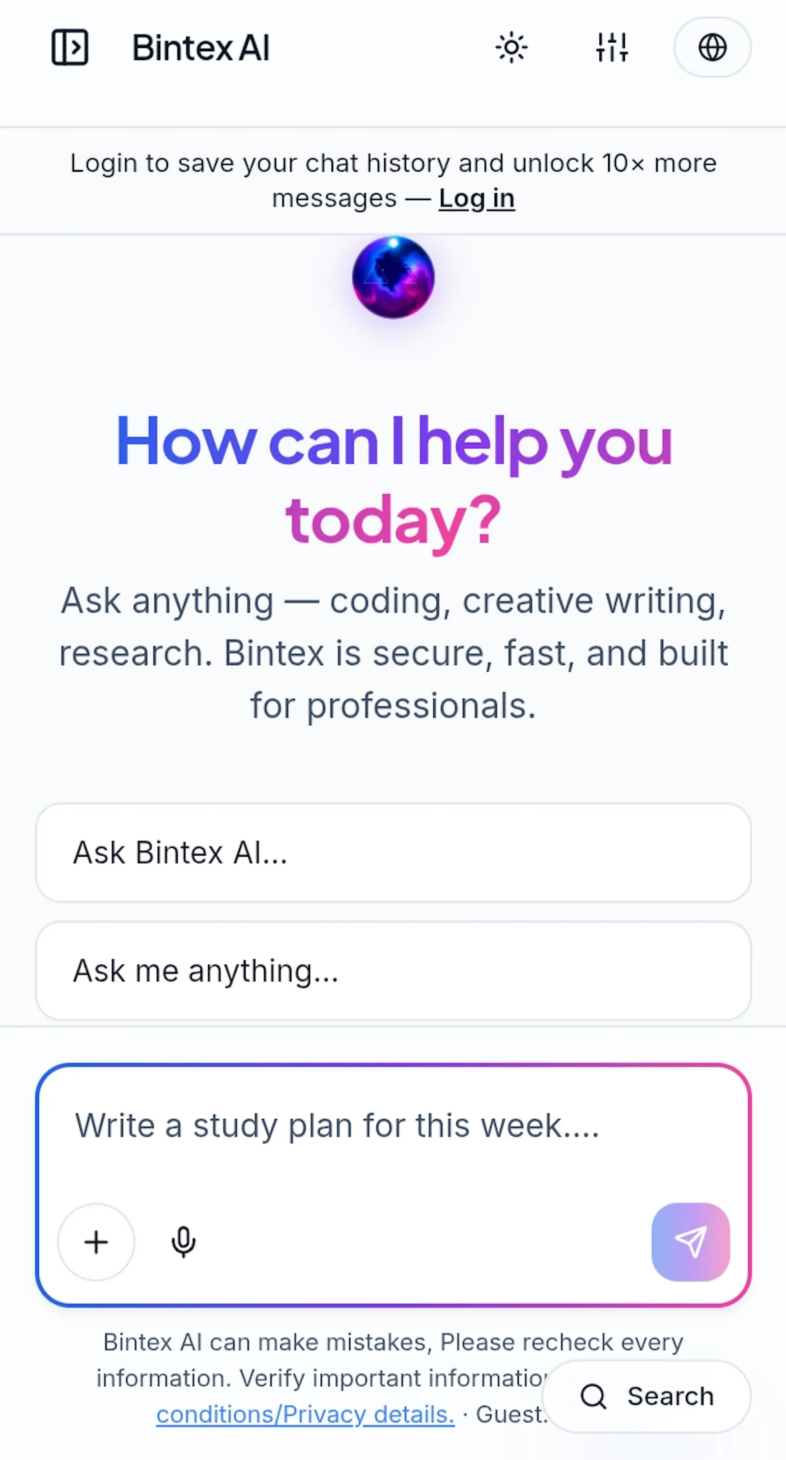 Bintex AI Indian AI Assistant screenshot 4