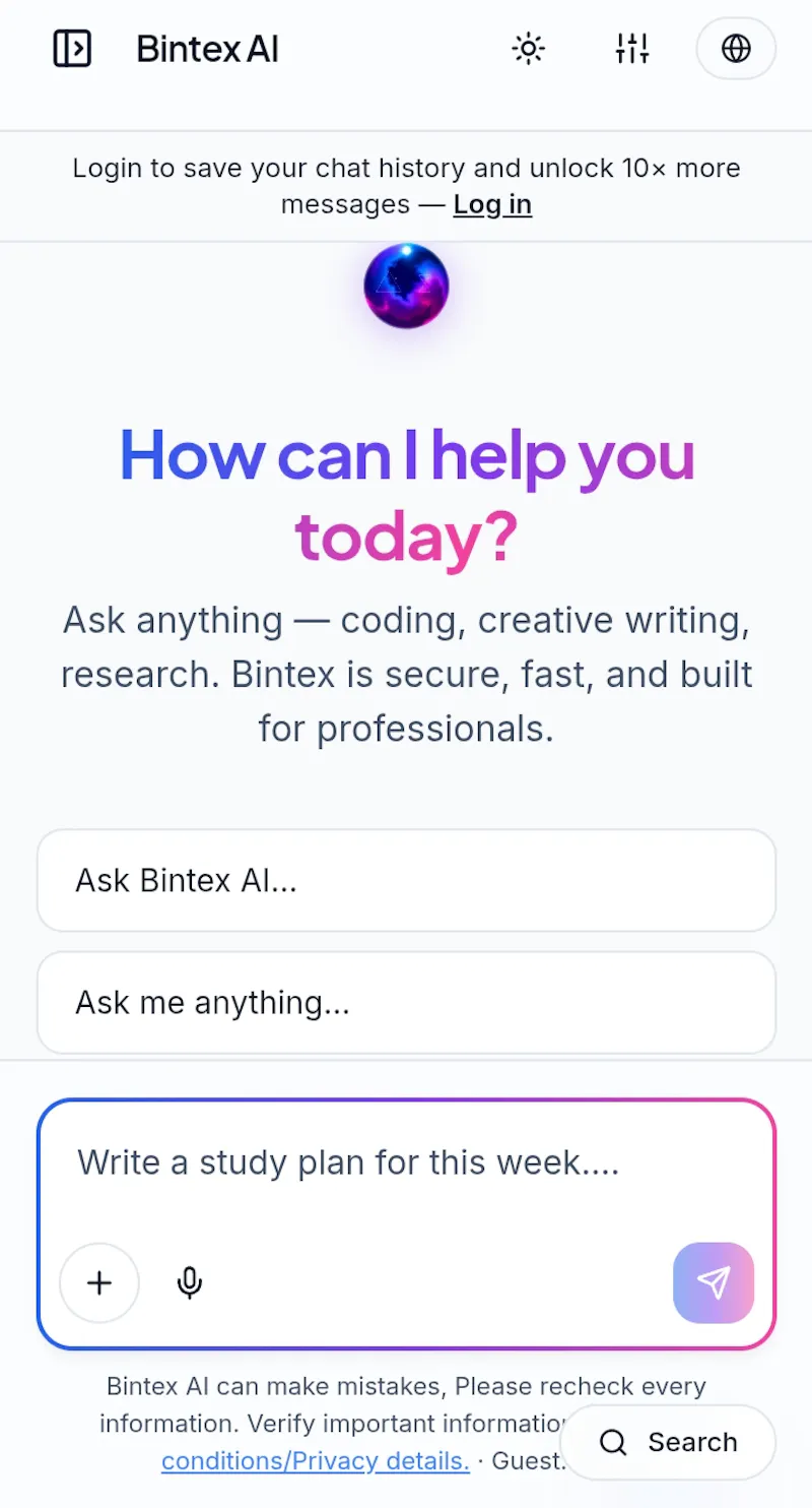 Bintex AI Indian AI Assistant screenshot 4
